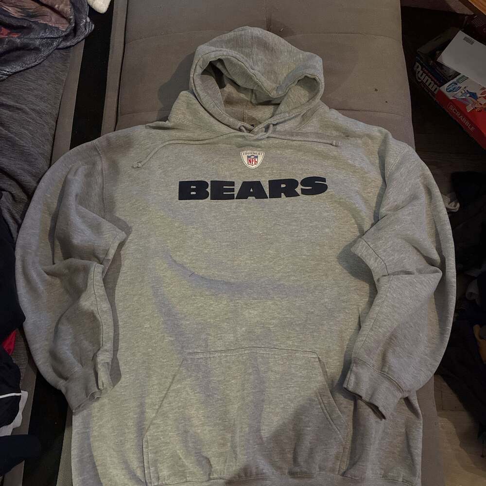 Chicago Bears Gray Performance Pullover Hoodie - image 1